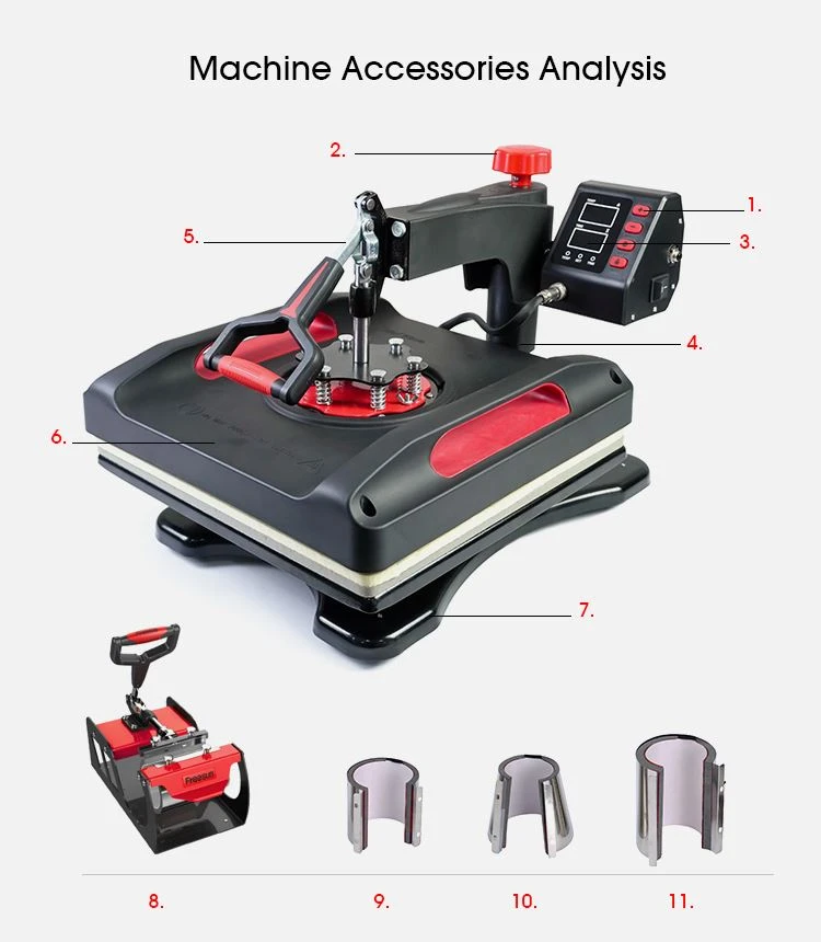 5 in 1 heat press machine