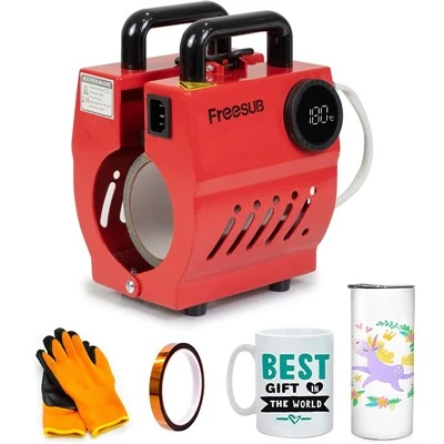 Máquina portátil de prensa de canecas por sublimação Freesub